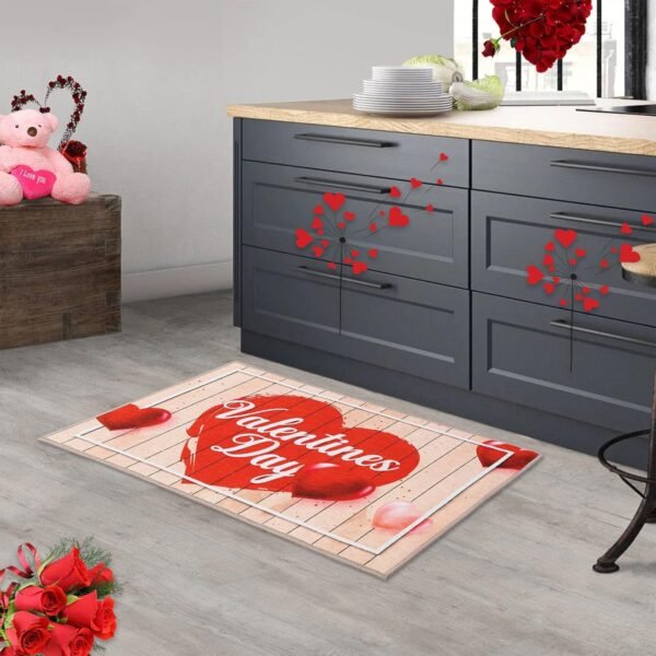 Valentine's Day Doormat Non Slip Outdoor Indoor Welcome Doormat Farmhouse Front Door Decoration Mat Entry Way Floor Mats for Patio Sink, 17" x 29" - Image 7