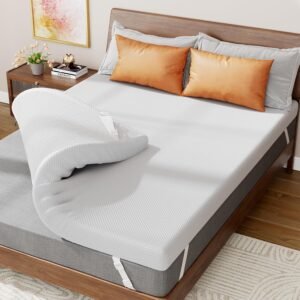 3 Inch Gel Memory Foam Mattress Topper TwinXL, Cooling Mattress Topper, Comfortable Body Support & Pressure Relief, with Removable Soft Cover, CertiPUR-US Certified