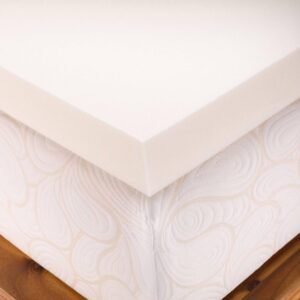AmericanMade Twin XL Size 3 Inch Thick, Firm Conventional Polyurethane Foam Mattress Pad Bed Topper Made in The USA