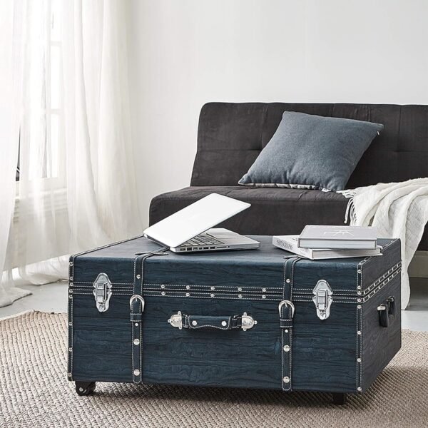 DormCo Texture® Brand Trunk - Marble Navy - Image 4