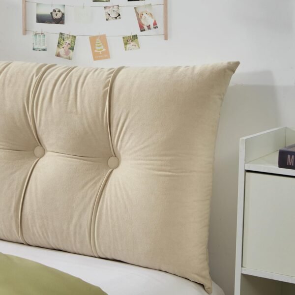 DormCo Rainha® - Plush Tufted College Headboard - Almond Latte - Image 3