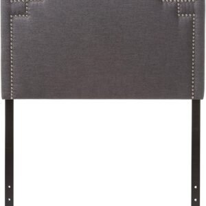 Baxton Studio Gallia Headboard, Twin, Gray