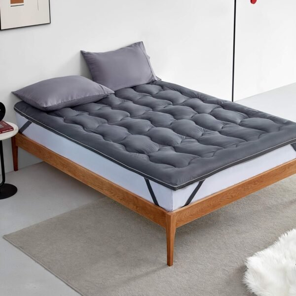 SLEEP ZONE Extra Long Twin Mattress Topper for College Dorm Cooling Mattress Pad Cover Fluffy Down Alternative Bed Topper 8-21 Inch Deep Pocket, Twin XL - Image 8