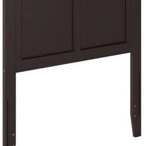 Leo & Lacey Twin Panel Headboard in Espresso