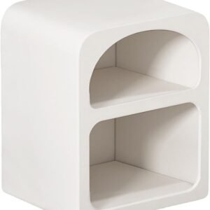 Cave nightstand, Simple Modern Bedroom Bedside Table, End Table with Open Storage for Home, Bedroom Accessories, Office, livingroom