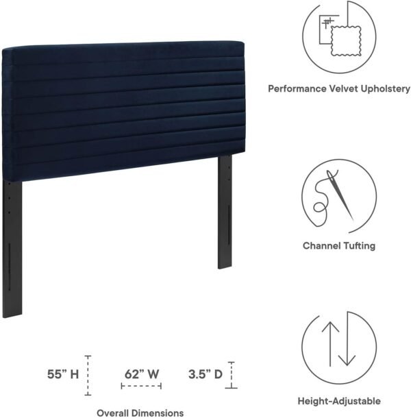 Modway Tranquil Adjustable, Queen (U.S. Standard), Midnight Blue - Image 7