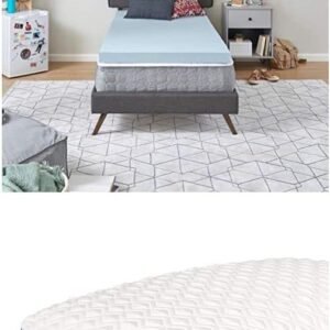Sealy TrueForm 3″ Memory Foam Twin XL Mattress Topper + Molded Memory Foam Pillow Set