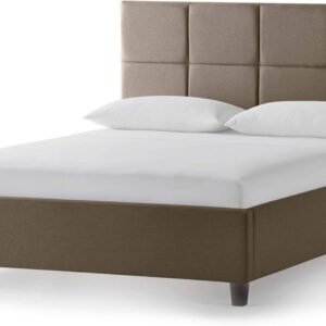 MALOUF Furniture Designer Scoresby Bed Set – Includes a Headboard and Base – Sleek and Modern Square Tufting – Available in 5 Colors