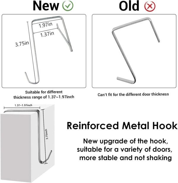 homyfort Over the Door Hanging Organizer storage with 5 Big Pockets - Image 9