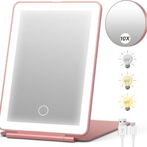 Dorm Room Essentials for College Students Girls Vanity Mirror with Lights, College Dorm Essentials for Girls Makeup Mirror with Lights, Teen Girl Gifts Trendy Stuff, Room Decor Aesthetic
