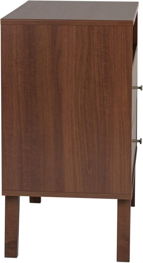 Prepac Milo 2-drawer Tall Nightstand with Open Shelf, Cherry - Image 5