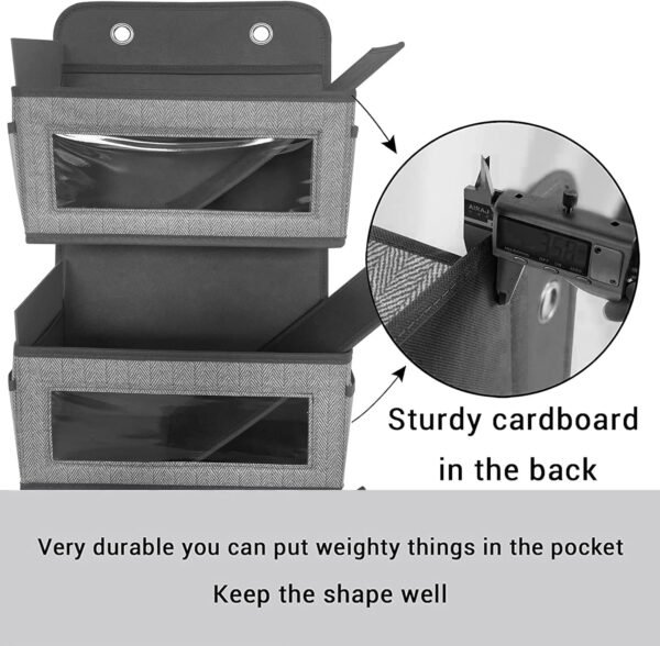 homyfort Over the Door Organizer with Side Pockets & Over Door Shoe Organizer - Image 6