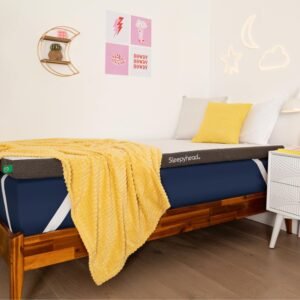 Sleepyhead College Dorm Room Essential Cooling Copper Infused Mattress Topper Twin XL, Thick, Memory Foam Mattress Topper, Washable Cover, 2” Copper Mattress Pad, 38×80 inches