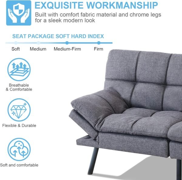 Opoiar FA-DGY-New Sofabed, Dark Grey - Image 5