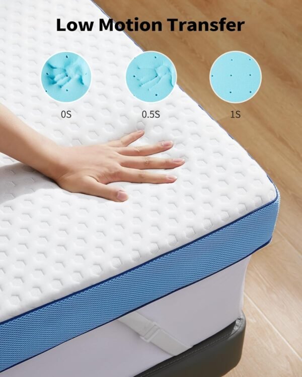 PERLECARE 3 Inch Firm Mattress Topper Twin XL Size, Cooling Gel-Infused Memory Foam Bed Topper, High-Density Mattress Pad with Removable Soft Cover, CertiPUR-US Certified - Image 7