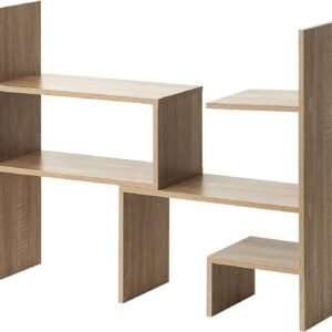 Yak about It Compact Adjustable Dorm Desk Bookshelf – Sonoma