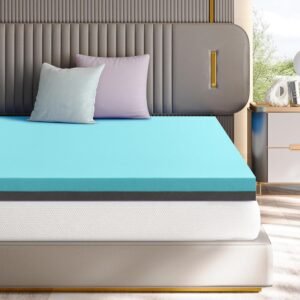 Maxzzz 3 Inch Twin Size Mattress Topper, Gel Memory Foam Mattress Topper, CertiPUR-US Certified, 74 * 38 inches.