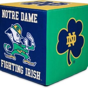 Goldie 17-inch Square University of Notre Dame Fighting Irish Ottoman for College Fans