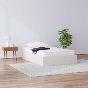 Signature Sleep Magnus Platform Bed Frame and Mattress Set, Twin, Ivory Oak