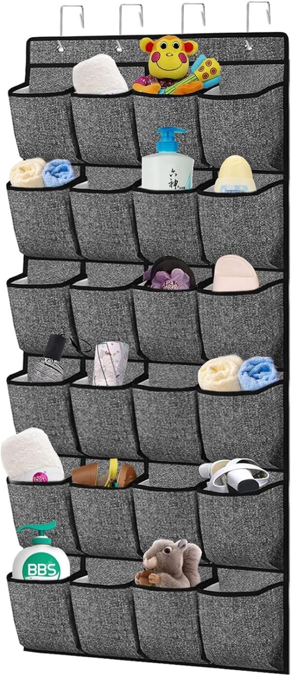 homyfort Over the Door Hanging Organizer storage with 5 Big Pockets - Image 7