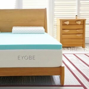Memory Foam Mattress Topper Twin XL 3 Inch Gel Infused Memory Foam Topper Twin Extra Long–Dorm Single XL Topper for Body Support & Pressure Relief – Ventilated Design – CertiPur Certified