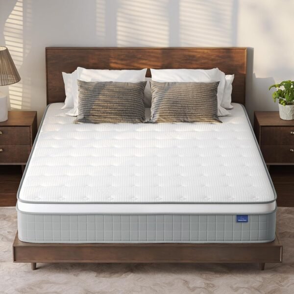 Vesgantti Twin XL Mattress, 12 Inch Hybrid XL Twin Mattress in a Box, Pressure Relief Extra Long Twin Mattresses with Breathable Memory Foam & Individual Pocket Spring, Medium Firm - Image 7
