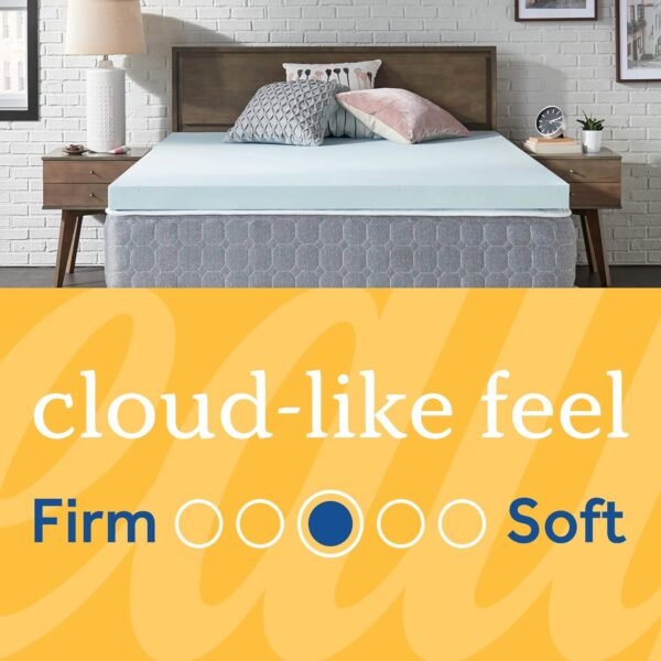 Sealy TrueForm 3" Memory Foam Twin XL Mattress Topper + Molded Memory Foam Pillow Set - Image 7