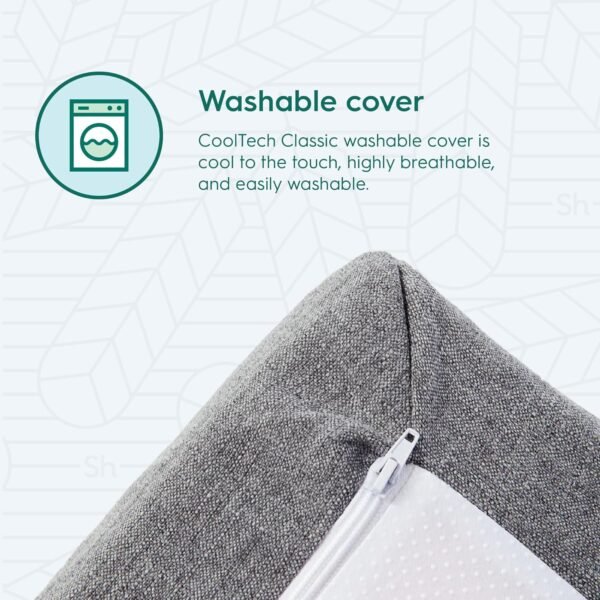 Sleepyhead College Dorm Room Essential Gel Infused Mattress Topper Twin XL, Thick, Cooling Memory Foam Mattress Topper, Washable Cover, 2'' Gel Mattress Pad, 38x80 inches - Image 5