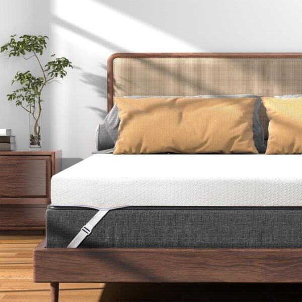 3 Inch Gel Memory Foam Mattress Topper Twin XL, Cooling Mattress Topper with Removable & Washable Bamboo Cover, CertiPUR-US Certified