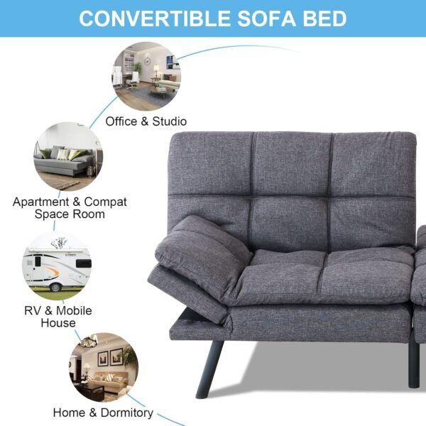 Opoiar FA-DGY-New Sofabed, Dark Grey - Image 6