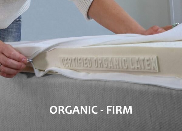 Organic 100% Natural Latex Mattress Topper - Includes Organic Cover - Firm (3" Twin XL) - Image 2