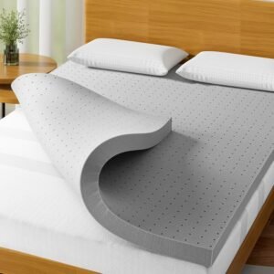 3 Inch Mattress Topper Twin,Gel-Infused Memory Foam Mattress Topper for Soft & Cooling Sleep, High-Density Foam Single Bed Topper, CertiPUR-US Certified，Bed Ventilated Design with Bed Topper