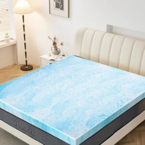 BedsPick 2 Inch Twin XL Memory Foam Mattress Topper, XLong Single Mattress Pad for for College Dorm, Twin Extra Long Gel Infused Mattress Topper for College Dorm