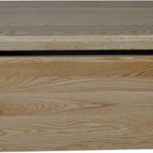 36” Wooden Storage Chest – Handmade Amish Hope Chest – Storage Trunk w/Anti-Slam Hinges – Solid Wooden Chest w/Handles – Clothing, Keepsake & Blanket Chest (Oak Wood, Natural Stain, 36”)
