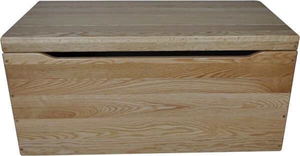 36” Wooden Storage Chest – Handmade Amish Hope Chest – Storage Trunk w/Anti-Slam Hinges – Solid Wooden Chest w/Handles – Clothing, Keepsake & Blanket Chest (Oak Wood, Natural Stain, 36”)