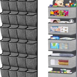 homyfort Over the Door Hanging Organizer storage with 5 Big Pockets