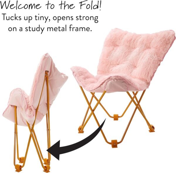 Mongolian Butterfly Chair, Blush - Image 4