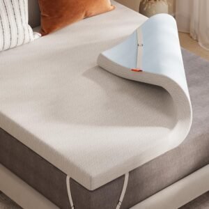 Sweetnight 4 Inch Gel Memory Foam Mattress Topper Twin – Dual-layer Foam with Washable Cover, Cooling Comfort, and Non-Slip Design for a Restful Sleep