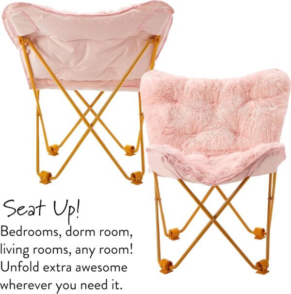 Mongolian Butterfly Chair, Blush - Image 5