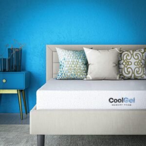 Classic Brands Cool Gel Memory Foam 8-Inch Mattress, CertiPUR-US Certified, Mattress in a Box, Twin XL, White