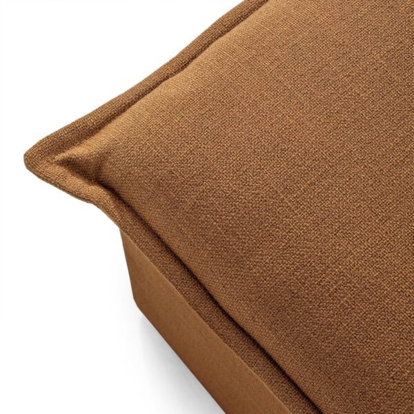 Maven Lane Claude Large Square Rustic Upholstered Ottoman, Cushioned Footrest for Living Room Couch, Chair, or Dorm Room in Clay Fabric Upholstery - Image 9