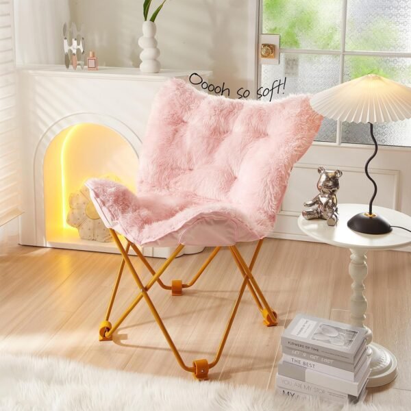 Mongolian Butterfly Chair, Blush - Image 2