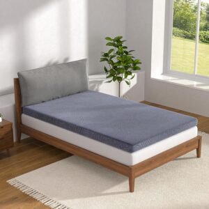 VECELO Gel Infused Memory Foam Mattress Topper Twin XL Size, 4 Inch Fresh Cooling Mattress Pad with Washable Cover for Twin XL Mattress, Pain Pressure Relieve Bed Topper, Breathable, Comfort