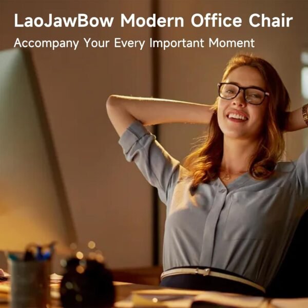 Ergonomic Office Chair - Comfy Desk Chairs with Wheels and Arms, 400LB Heavy Duty Mesh Computer Chairs with Comfortable Lumbar Back Support for Home Office, Bedroom, Study and College Dorm - Image 7