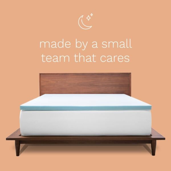 ViscoSoft Memory Foam Mattress Topper Twin - 2 Inch Reflex Gel Mattress Pad CertiPUR-US Certified - Image 5