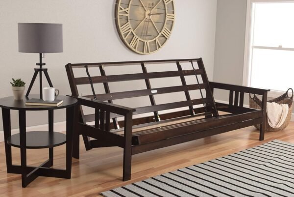 Kodiak Furniture Monterey Espresso Queen-Size Futon with Saddle Brown Mattress - Image 8