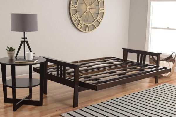 Kodiak Furniture Monterey Espresso Queen-Size Futon with Saddle Brown Mattress - Image 9