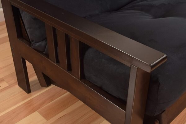Kodiak Furniture Monterey Espresso Queen-Size Futon with Saddle Brown Mattress - Image 12