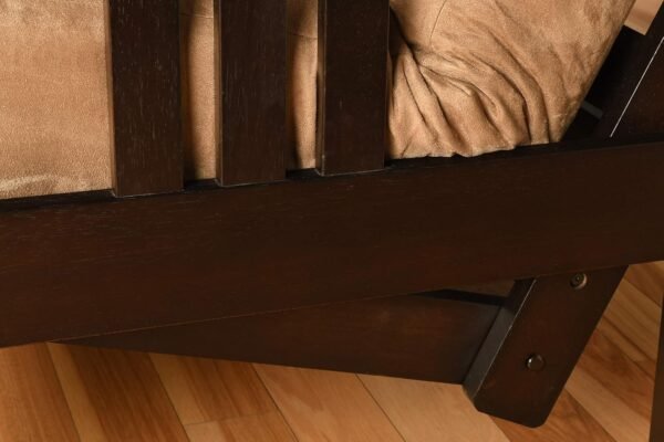 Kodiak Furniture Monterey Espresso Queen-Size Futon with Saddle Brown Mattress - Image 14