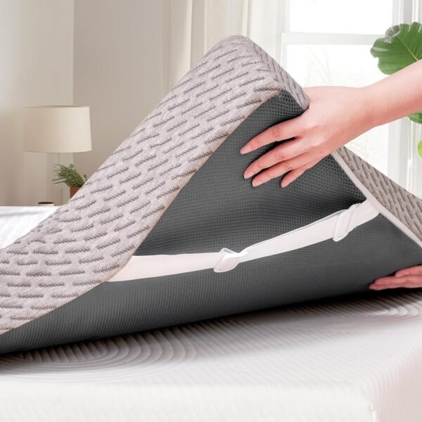 CHUN YI 3 Inch Twin XL Memory Foam Mattress Topper College Dorm, Bed Topper with Soft Cover for Pressure Relief, Breathable Mattress Pad for Sleeper Sofa, RV, Camper, CertiPUR-US Certified